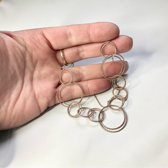 Rose Gold Sterling Vermeil 925 Italy Necklace 18” - Picture 6 of 7